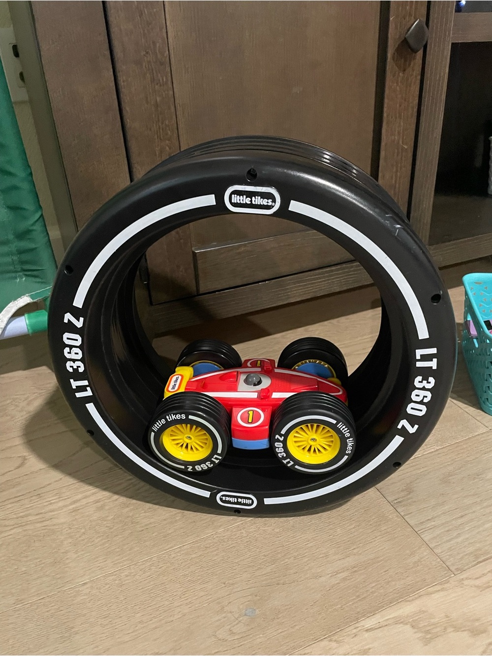 Little Tikes Red & Yellow Flip Racer with Black Tire Loop LT 360 Z